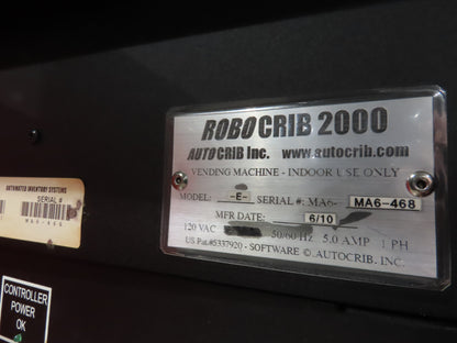AutoCrib RoboCrib 2000 Industrial Parts Vending Machine  *Not Working