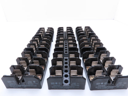 Bussmann J60030 11218 Fuse Block Panel Mount Class J 3 Pole 30A 600V Lot of 9