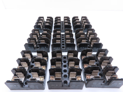 Bussmann J60030 11218 Fuse Block Panel Mount Class J 3 Pole 30A 600V Lot of 9
