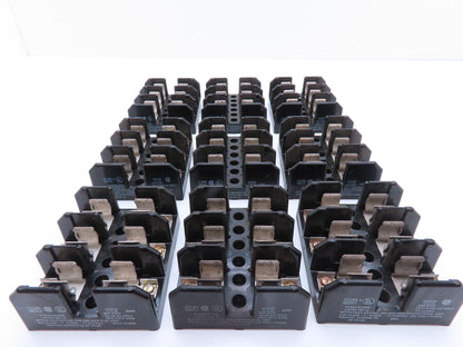 Bussmann J60030 11218 Fuse Block Panel Mount Class J 3 Pole 30A 600V Lot of 9