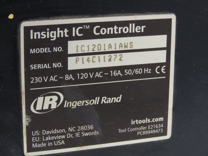 Ingersoll Rand IC12D1A1AWS Insight IC Tool Controller 120VAC - 16A / 240VAC - 8A