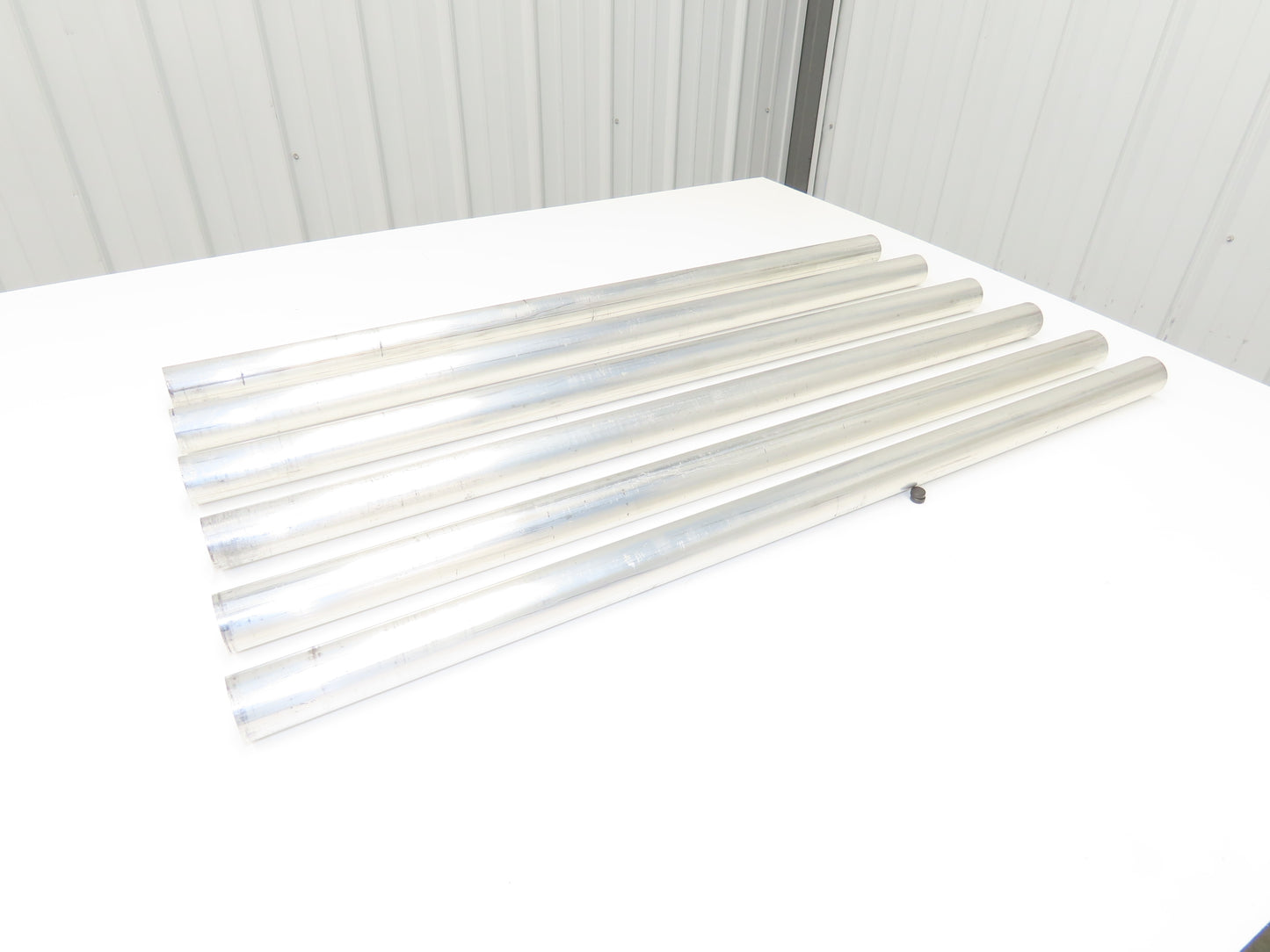 1-1/4"x 36" Sch 40 Aluminum Speed-Rail 1.66" Pipe OD Lot of 6