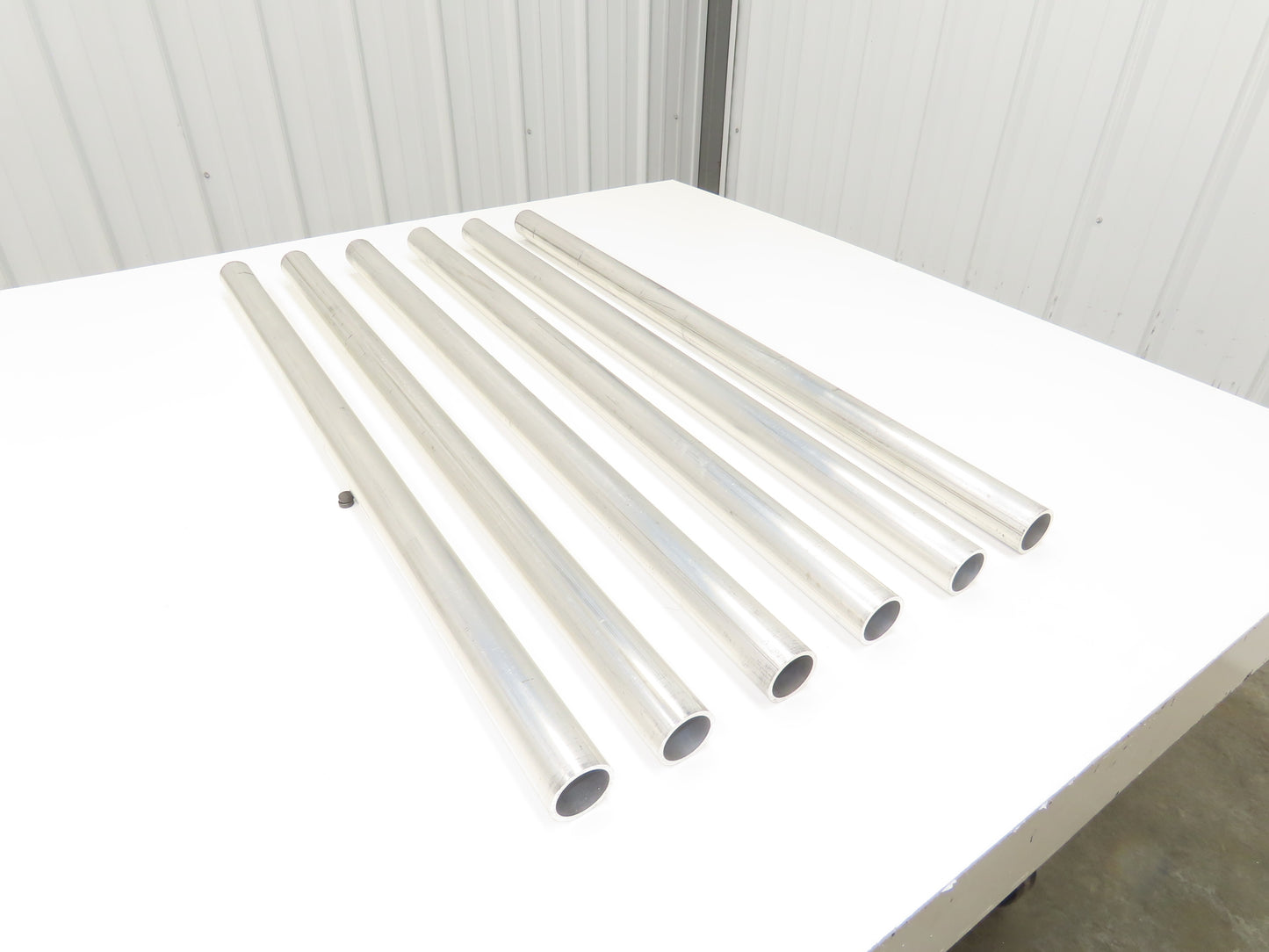 1-1/4"x 36" Sch 40 Aluminum Speed-Rail 1.66" Pipe OD Lot of 6