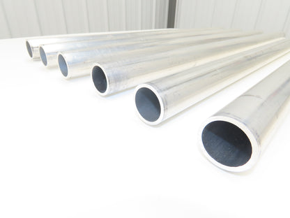 1-1/4"x 36" Sch 40 Aluminum Speed-Rail 1.66" Pipe OD Lot of 6