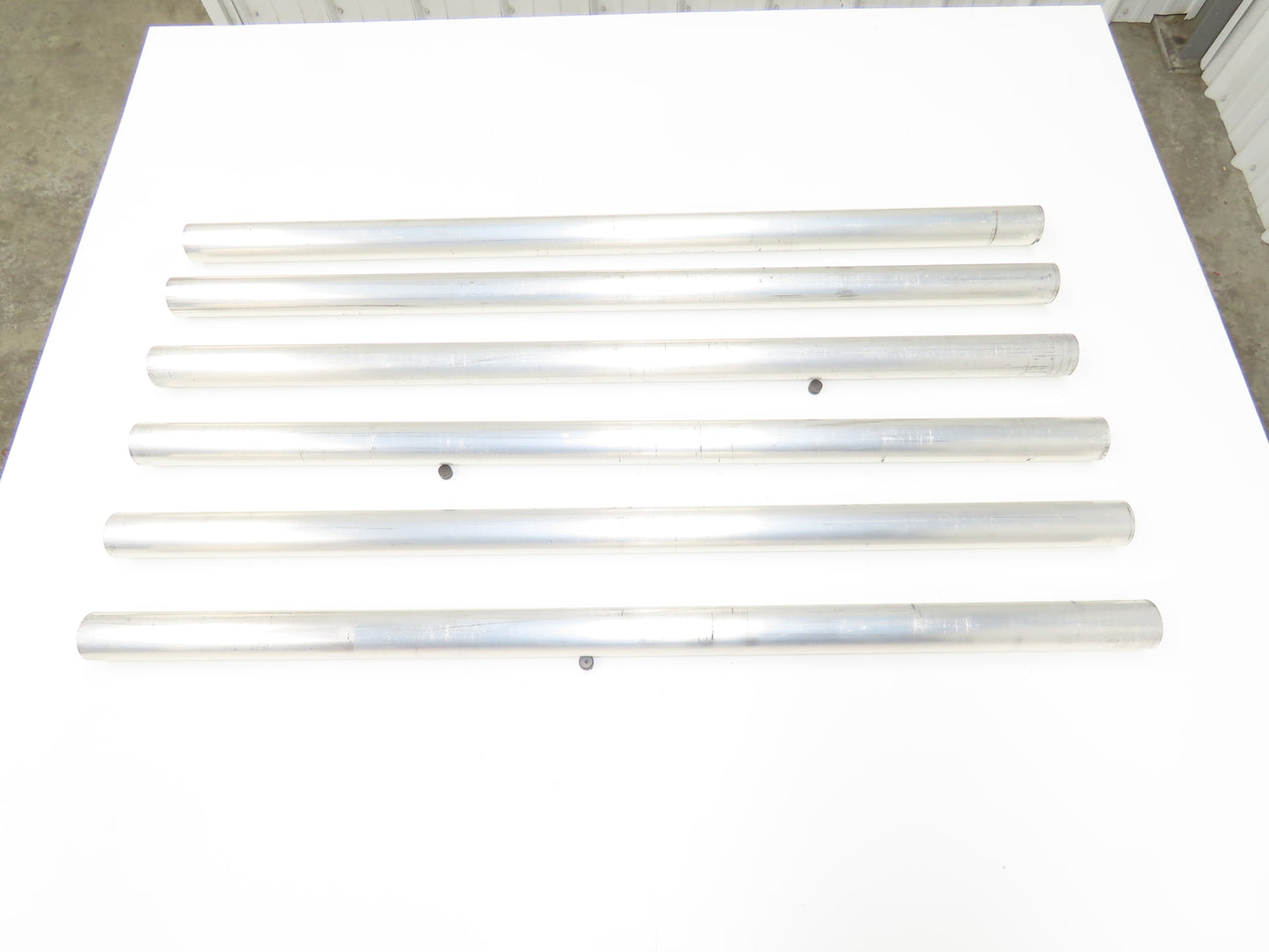 1-1/4"x 36" Sch 40 Aluminum Speed-Rail 1.66" Pipe OD Lot of 6