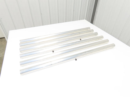 1-1/4"x 36" Sch 40 Aluminum Speed-Rail 1.66" Pipe OD Lot of 6