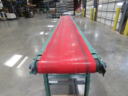 Roach 22"x 16' Slider Bed Conveyor 18"Belt 115V 1PH Variable Speed Drive 50FPM