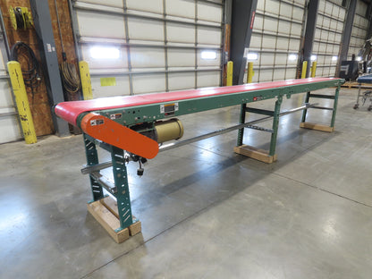 Roach 22"x 16' Slider Bed Conveyor 18"Belt 115V 1PH Variable Speed Drive 50FPM