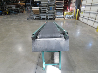 Roach 18"x 10' Slider Bed Incline Conveyor 11.5"Belt 115V 1PH 56FPM 29-45"H