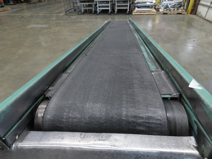 Roach 18"x 10' Slider Bed Incline Conveyor 11.5"Belt 115V 1PH 56FPM 29-45"H