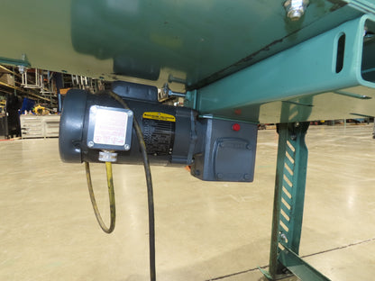 Roach 18"x 10' Slider Bed Incline Conveyor 11.5"Belt 115V 1PH 56FPM 29-45"H