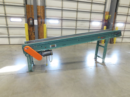 Roach 18"x 10' Slider Bed Incline Conveyor 11.5"Belt 115V 1PH 56FPM 29-45"H