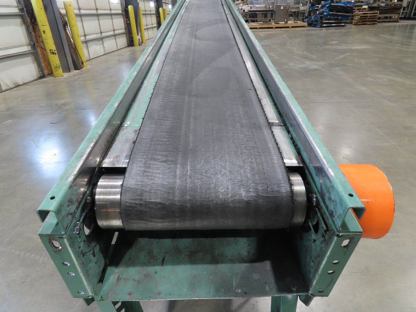 Roach 18"x 10' Slider Bed Incline Conveyor 11.5"Belt 115V 1PH 56FPM 29-45"H