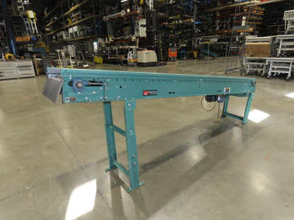 Roach 18"x 10' Slider Bed Incline Conveyor 11.5"Belt 115V 1PH 56FPM 29-45"H