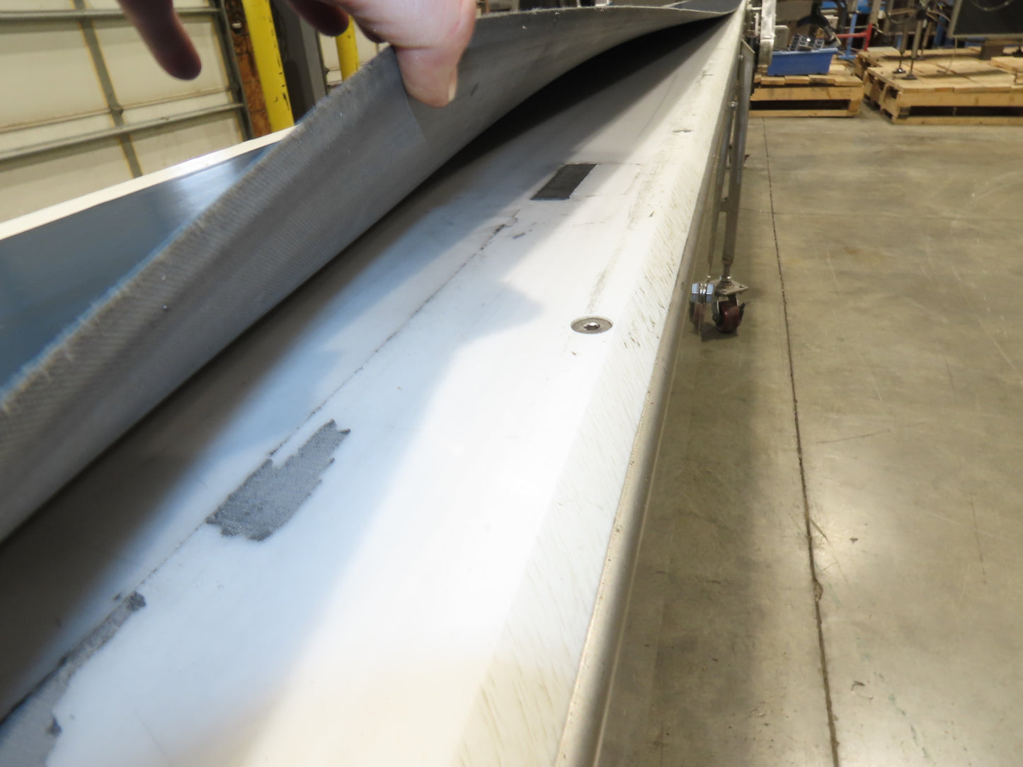 14"x 17' 6" Stainless Slider Bed Portable Conveyor 12"Belt 115V Variable Speed