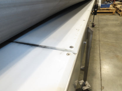 14"x 17' 6" Stainless Slider Bed Portable Conveyor 12"Belt 115V Variable Speed