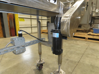 14"x 17' 6" Stainless Slider Bed Portable Conveyor 12"Belt 115V Variable Speed