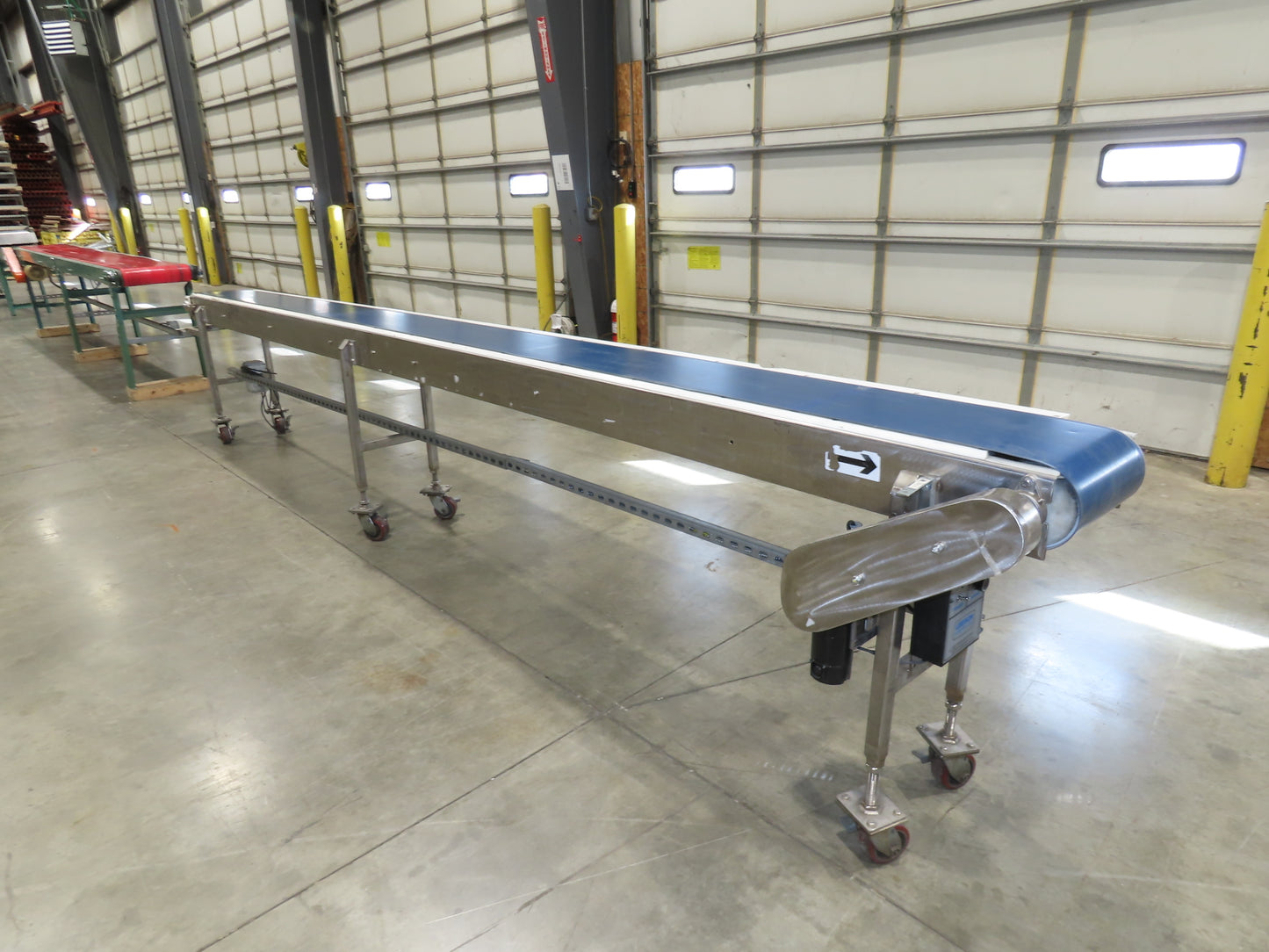 14"x 17' 6" Stainless Slider Bed Portable Conveyor 12"Belt 115V Variable Speed