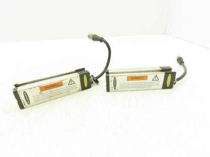 Banner Part Sensing Light Curtain Set 67mm Protected Height 300mm- 2m 10-30VDC