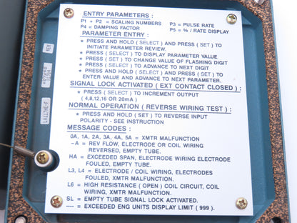 Foxboro IMT10-SA10-G Magnetic Flow Transmitter 120VAC I/A Series READ
