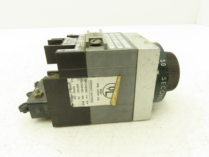 TE Connectivity 2412VD Overcurrent Time Delay Relay 1/4 Hp 240VAC 10A 2.5-50 Sec