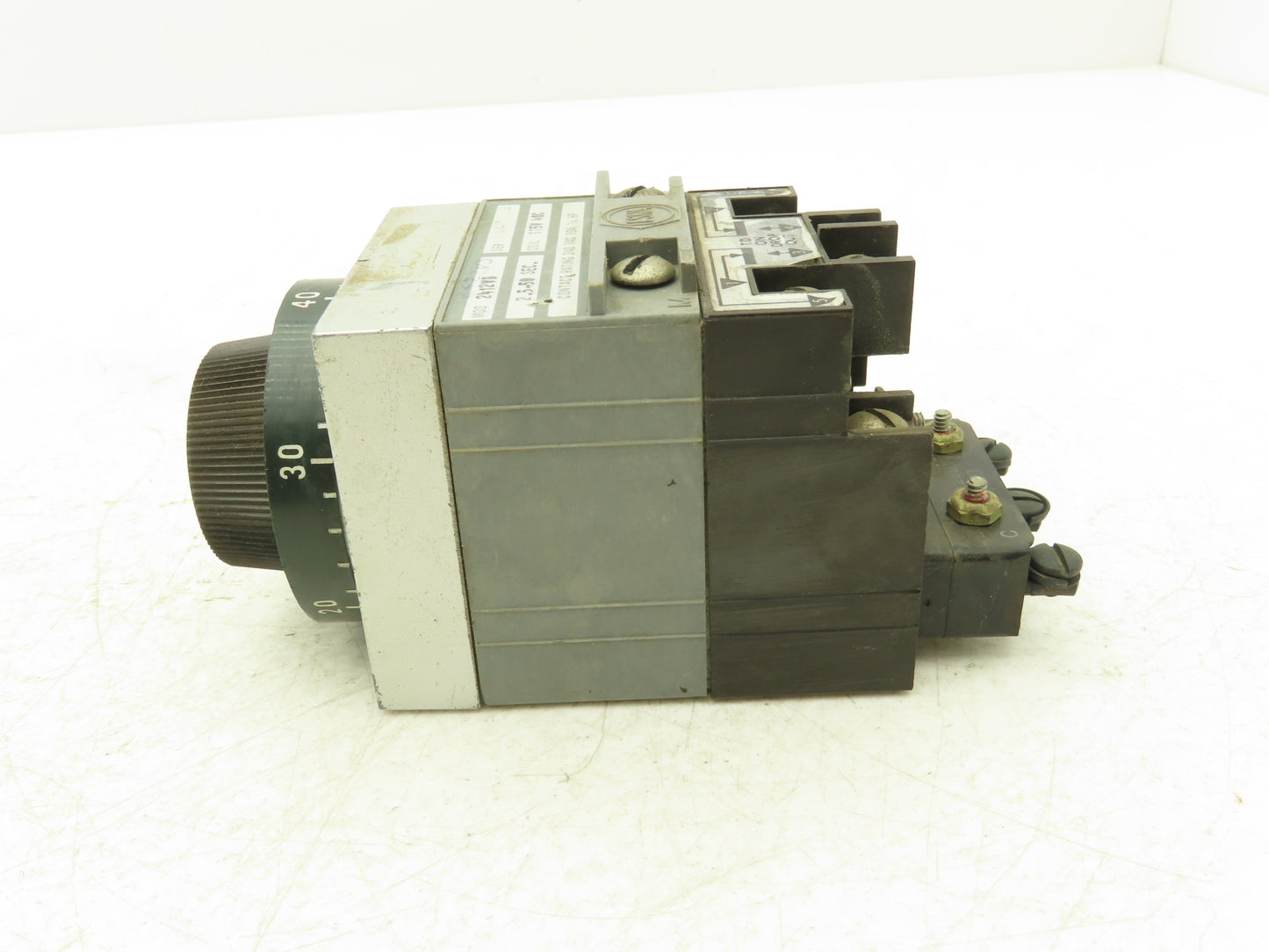 TE Connectivity 2412VD Overcurrent Time Delay Relay 1/4 Hp 240VAC 10A 2.5-50 Sec