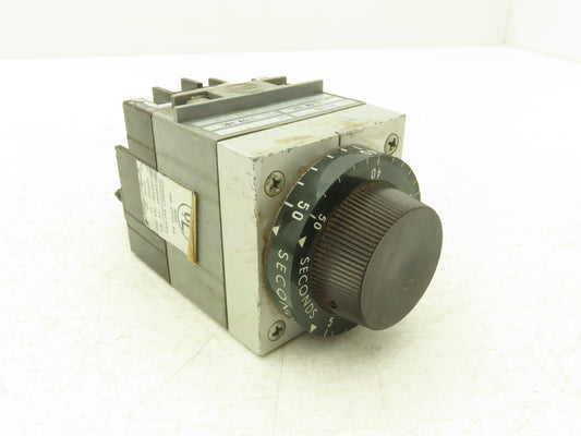 TE Connectivity 2412VD Overcurrent Time Delay Relay 1/4 Hp 240VAC 10A 2.5-50 Sec