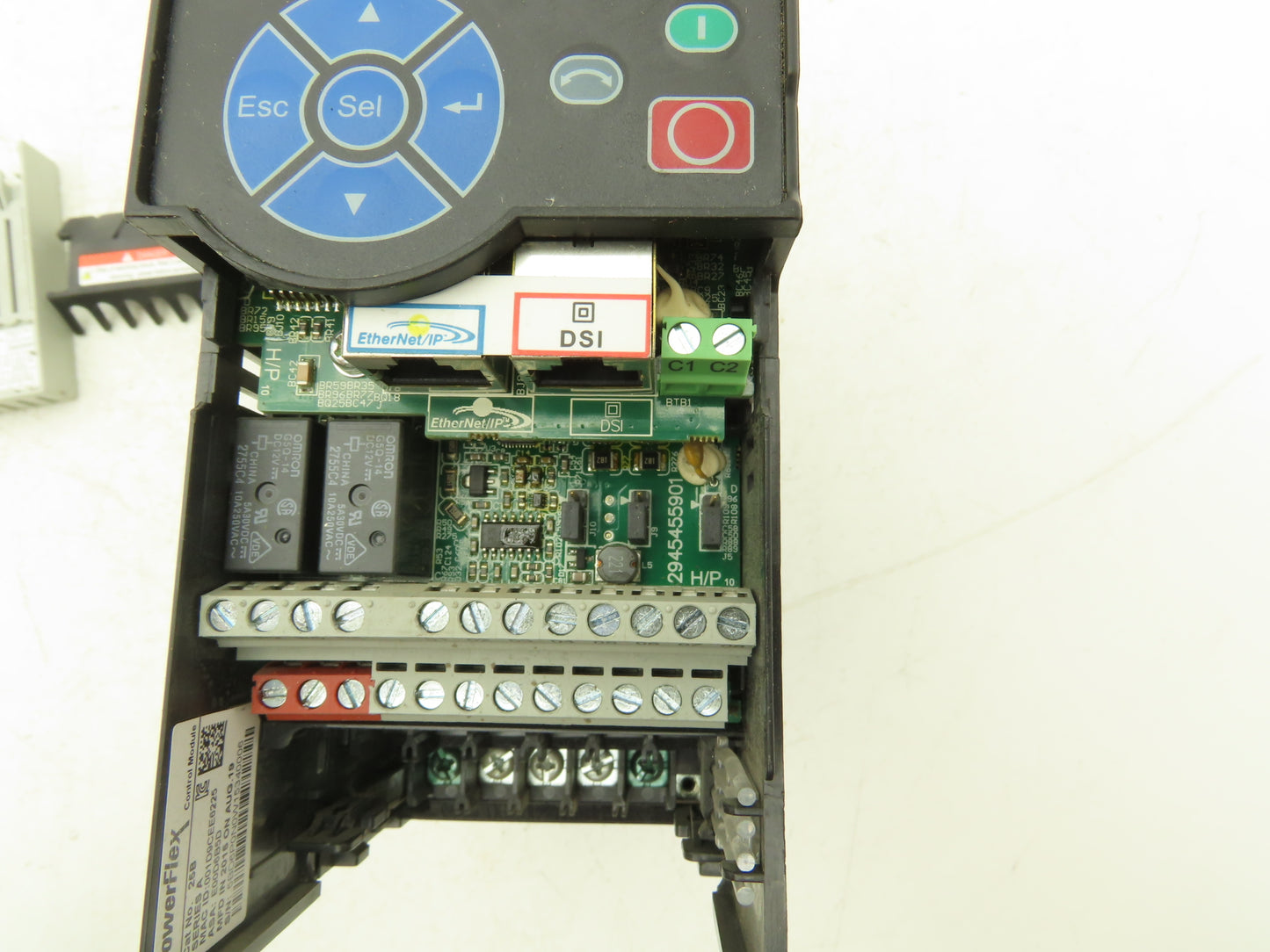 Allen Bradley 25B-D6P0N104 Powerflex 525 3Hp VFD AC Drive 480V 50/60Hz FRN 4.001