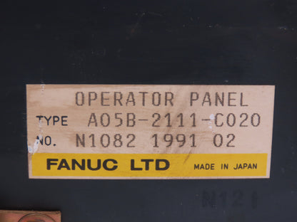 Fanuc A05B-2111-C020 CNC HMI Control Panel Push Button With E-Stop READ