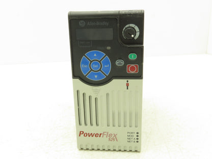 Allen Bradley 25B-D6P0N104 Powerflex 525 3Hp VFD AC Drive 480V 50/60Hz FW 7.001