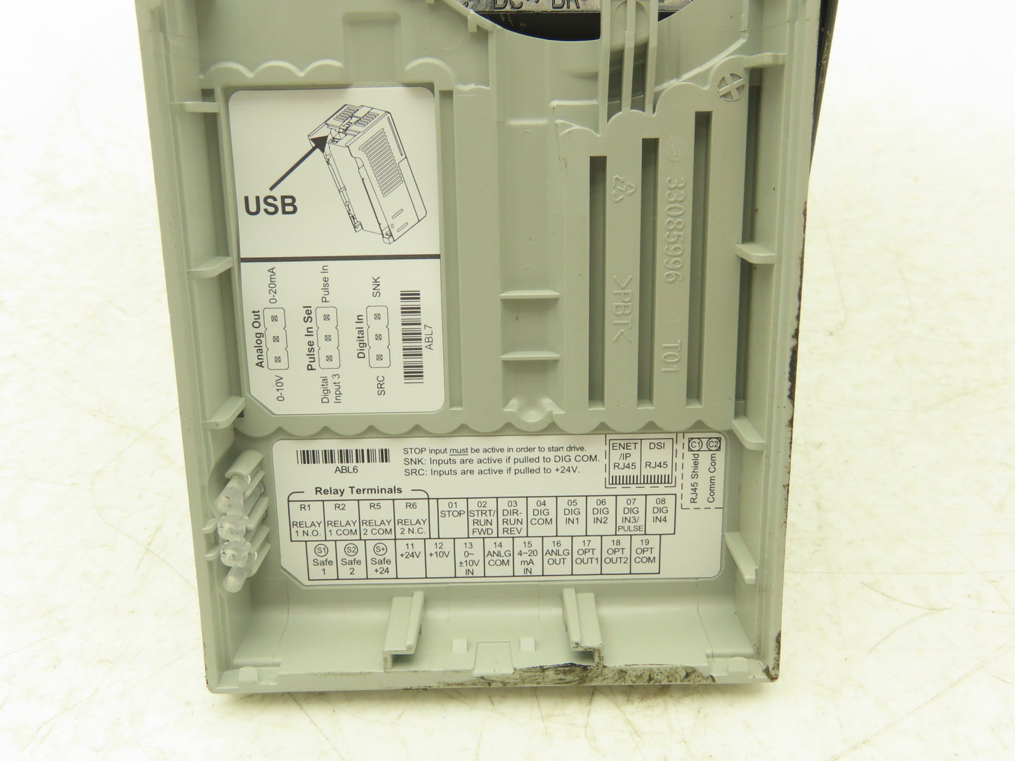 Allen Bradley 25B-D6P0N104 Powerflex 525 3Hp VFD AC Drive 480V 50/60Hz FW 7.001