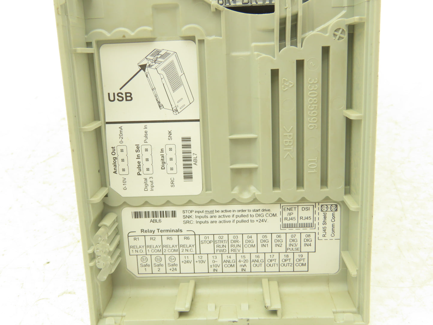 Allen Bradley 25B-D6P0N104 Powerflex 525 3Hp VFD AC Drive 480V 50/60Hz FRN 3.001