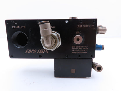 Edco USA ML50N-RTB Pneumatic Vacuum Pump Assembly 1/2" NPT For Vacuum Cup