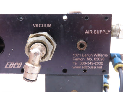 Edco USA ML50N-RTB Pneumatic Vacuum Pump Assembly 1/2" NPT For Vacuum Cup READ