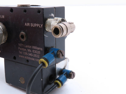 Edco USA ML50N-RTB Pneumatic Vacuum Pump Assembly 1/2" NPT For Vacuum Cup READ
