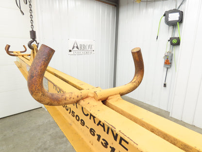 Caldwell 18-2-12 4000 Lb 2 Ton Rigging Lifting Beam 12' Fixed Twin Basket Sling