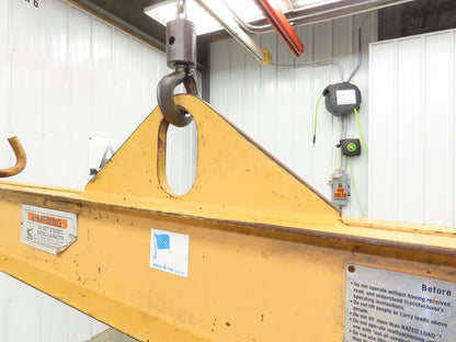 Caldwell 18-2-12 4000 Lb 2 Ton Rigging Lifting Beam 12' Fixed Twin Basket Sling