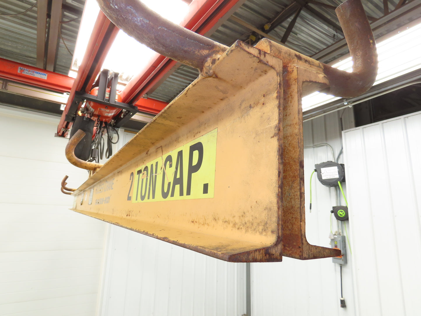 Caldwell 18-2-12 4000 Lb 2 Ton Rigging Lifting Beam 12' Fixed Twin Basket Sling