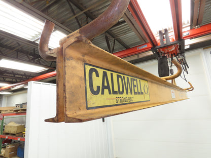 Caldwell 18-2-12 4000 Lb 2 Ton Rigging Lifting Beam 12' Fixed Twin Basket Sling