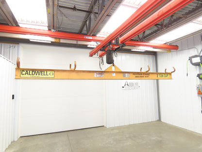 Caldwell 18-2-12 4000 Lb 2 Ton Rigging Lifting Beam 12' Fixed Twin Basket Sling