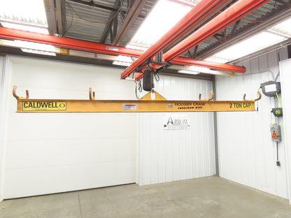 Caldwell 18-2-12 4000 Lb 2 Ton Rigging Lifting Beam 12' Fixed Twin Basket Sling