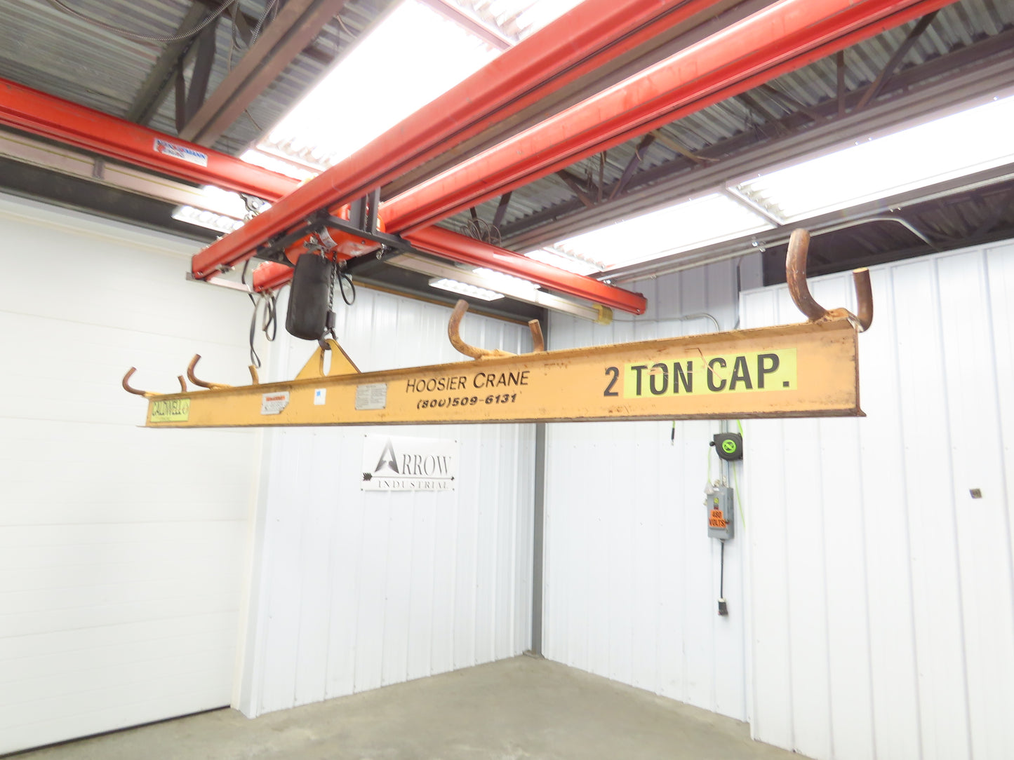 Caldwell 18-2-12 4000 Lb 2 Ton Rigging Lifting Beam 12' Fixed Twin Basket Sling