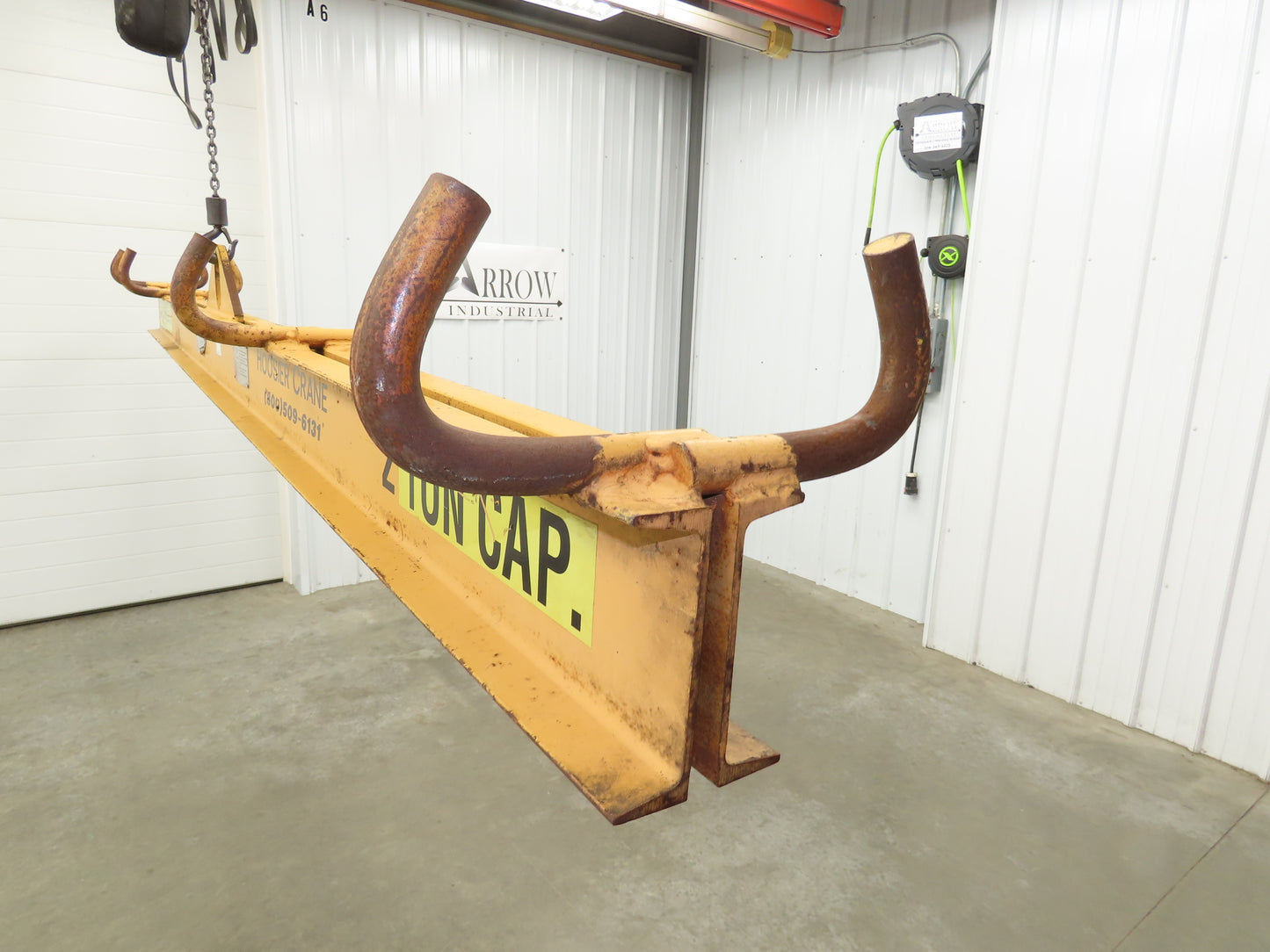 Caldwell 18-2-12 4000 Lb 2 Ton Rigging Lifting Beam 12' Fixed Twin Basket Sling