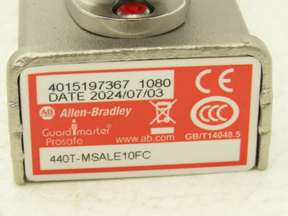 Allen Bradley 440T-MSALE10FC Guardmaster Trapped Key Interlock Switch No Key