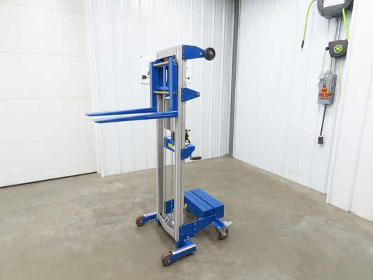 Vestil GL8-BC Manual Material Lift Utility 400Lb 8'3" Lift Hand Winch Aluminum