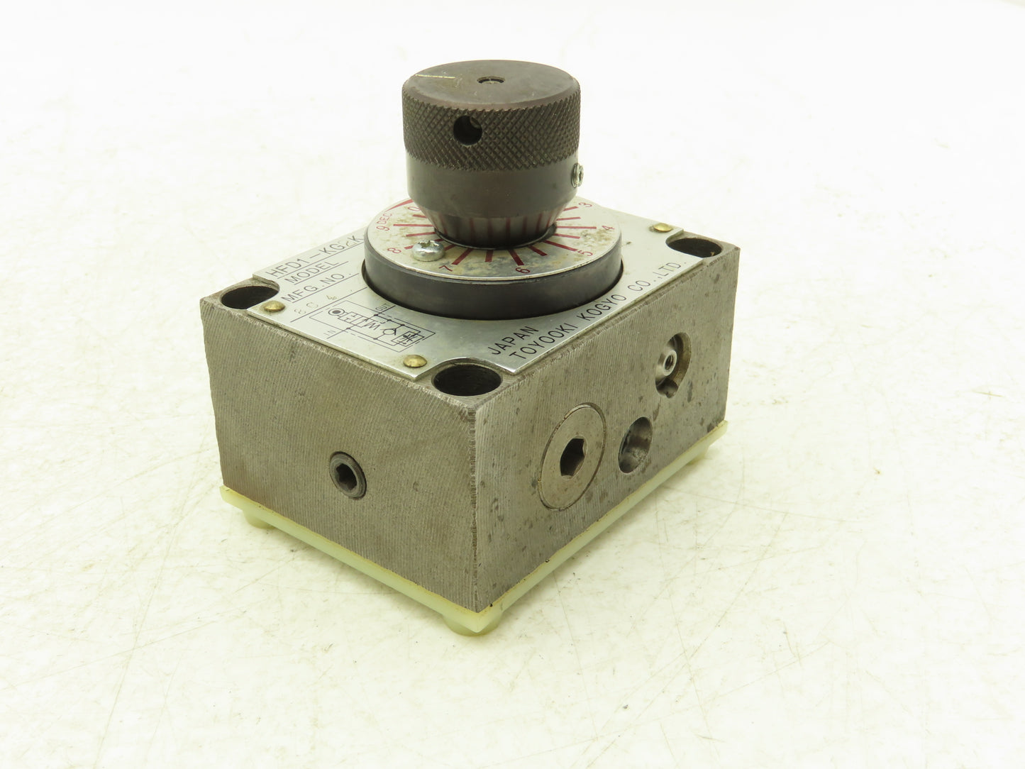 Toyooki Kogyo HFD1-KG2K-1M-02 Hydraulic Flow Control Valve Manual Dial 7MPA