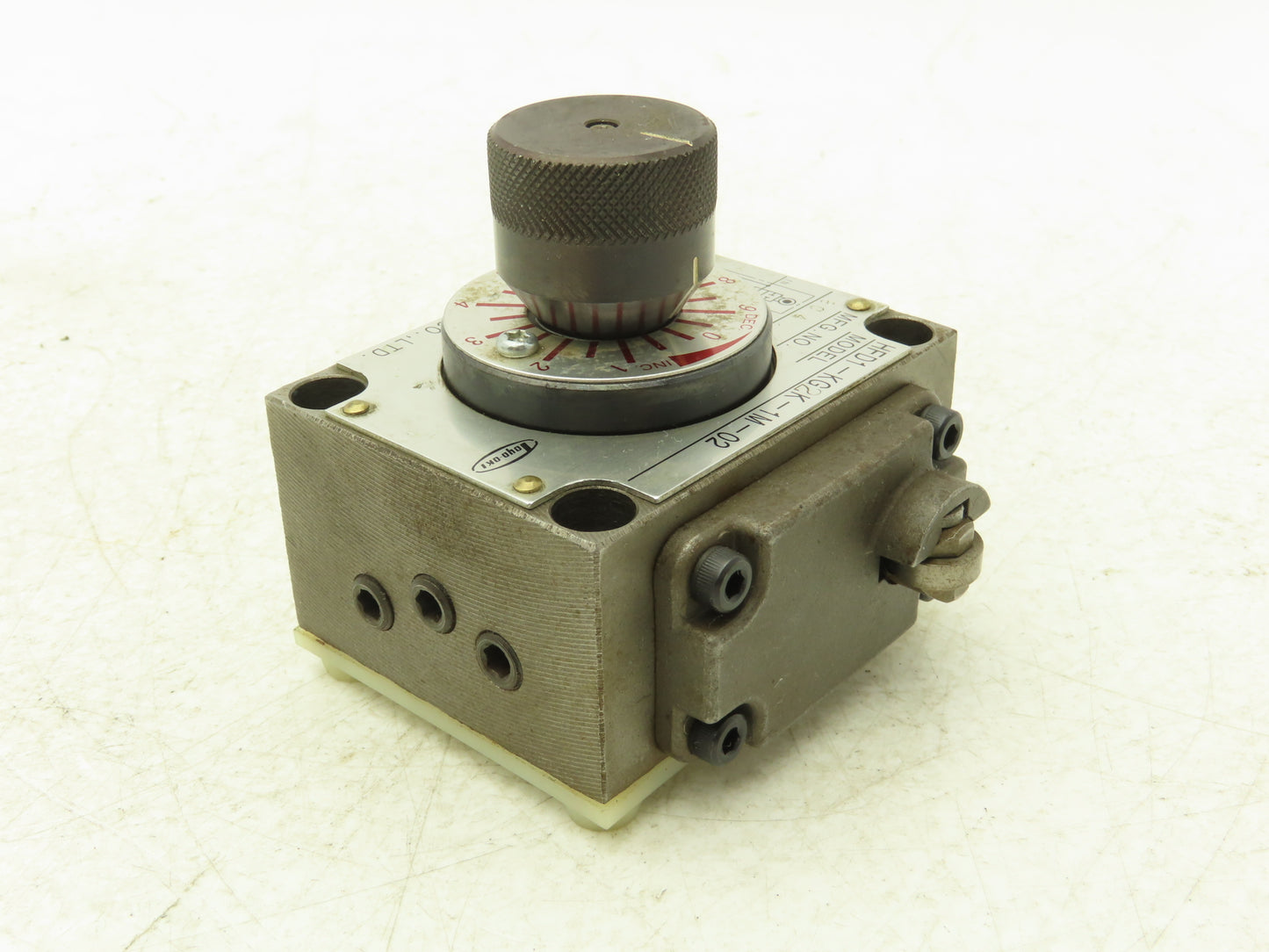 Toyooki Kogyo HFD1-KG2K-1M-02 Hydraulic Flow Control Valve Manual Dial 7MPA
