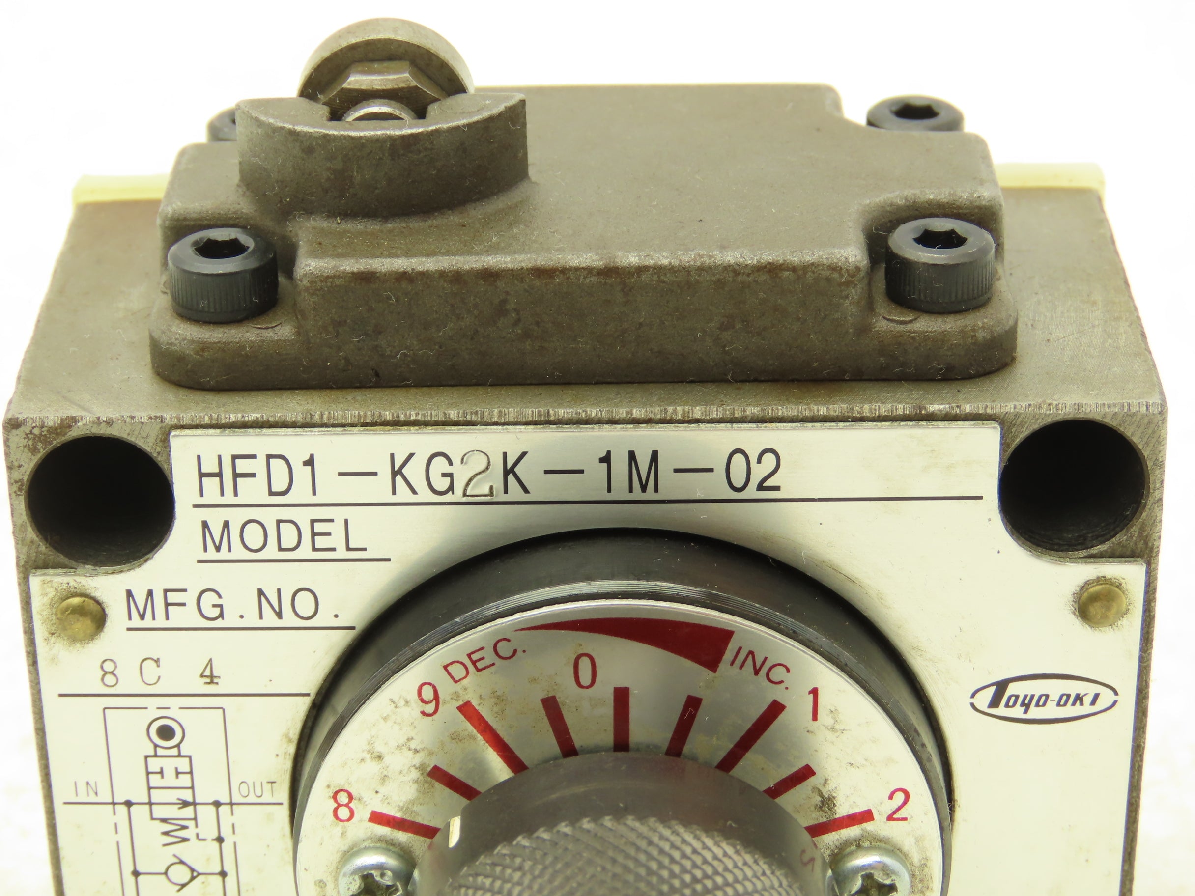 Toyooki Kogyo HFD1-KG2K-1M-02 Hydraulic Flow Control Valve Manual Dial ...