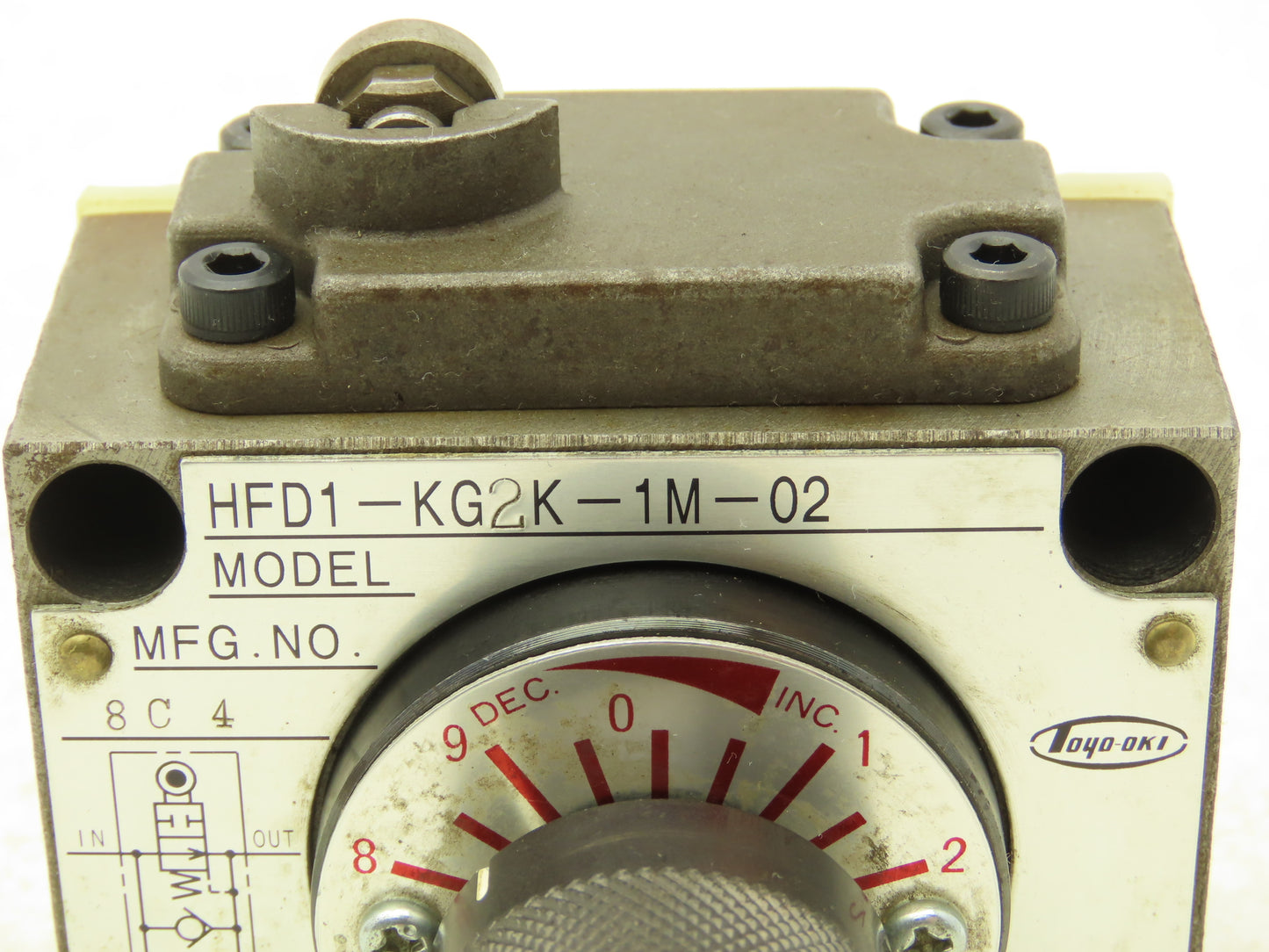 Toyooki Kogyo HFD1-KG2K-1M-02 Hydraulic Flow Control Valve Manual Dial 7MPA