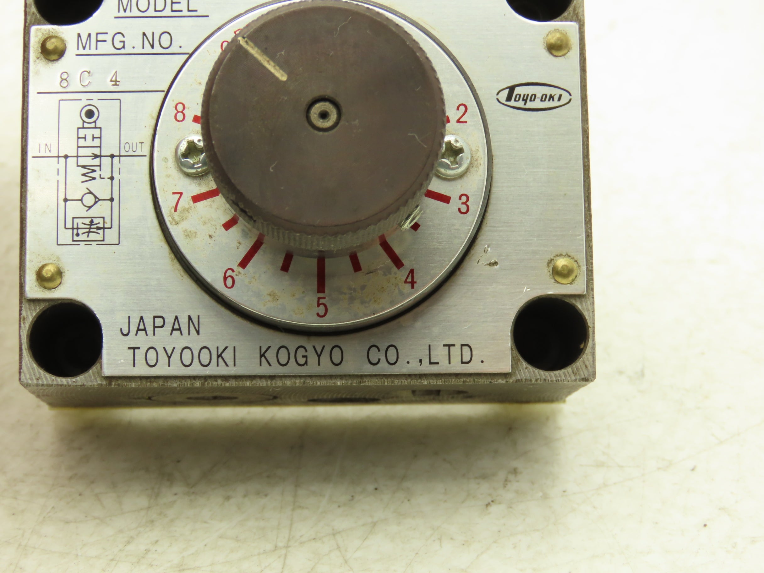 Toyooki Kogyo HFD1-KG2K-1M-02 Hydraulic Flow Control Valve Manual Dial ...